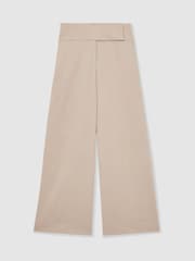 Reiss Neutral Delilah Lyocell-Linen Wide-Leg Trousers - Image 2 of 5