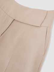 Reiss Neutral Delilah Lyocell-Linen Wide-Leg Trousers - Image 5 of 5