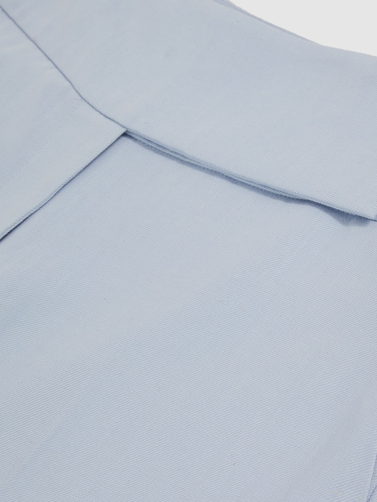 Reiss Blue Delilah Lyocell-Linen Wide-Leg Trousers - Image 5 of 5