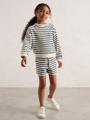Reiss Navy/Ivory Daya Top & Joggers Set - Image 3 of 4