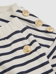 Reiss Navy/Ivory Daya Top & Joggers Set - Image 4 of 4