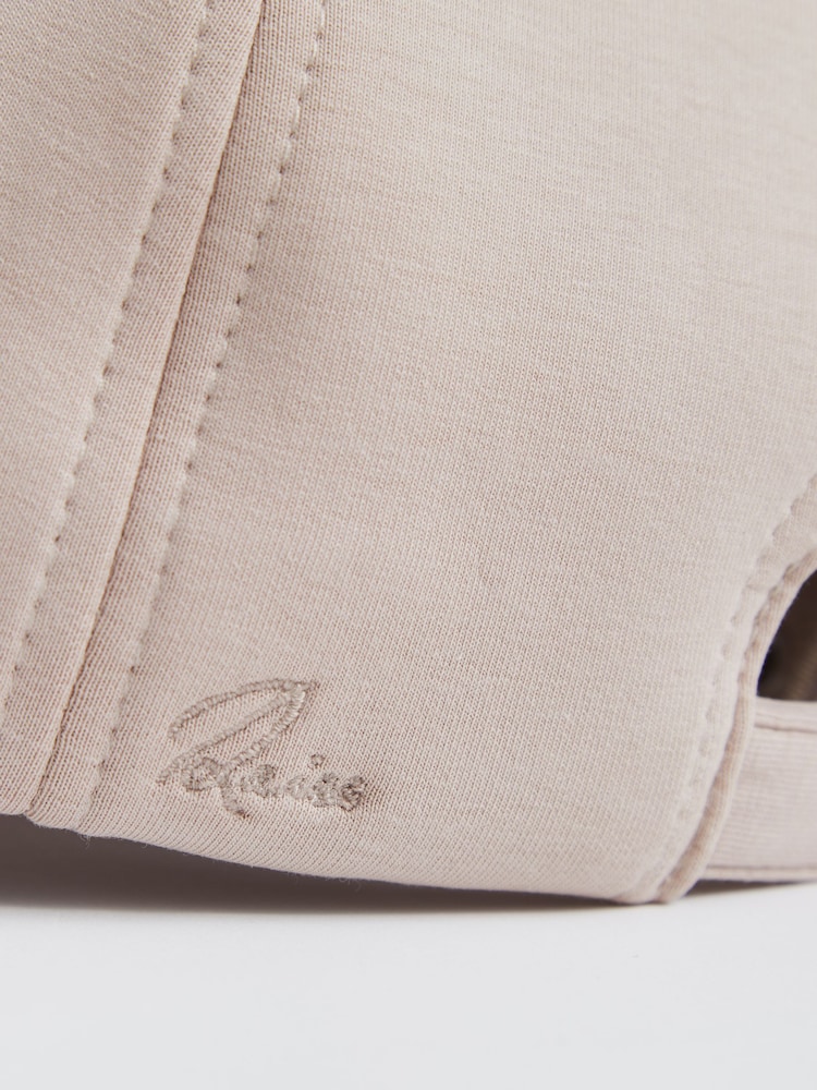 Reiss Light Camel Paco Jersey Logo-Embroidered Baseball Cap - Image 2 of 3 Reiss Light Camel Paco Jersey Logo-Embroidered Baseball Cap - Image 2 of 3