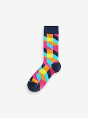 OddBalls Multi Mens Mix and Match Socks 7 Pack - Image 5 of 8