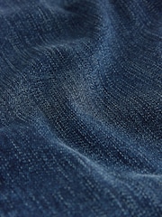Blue Straight Fit Signature Belted Jeans - Image 2 of 5