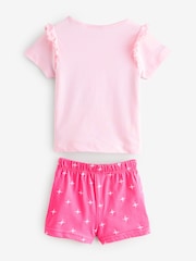 Vanilla Underground Pink Girls Paw Patrol Skye Short Sleeve Leg 100% Cotton Pyjamas Set - Image 2 of 4