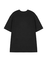 Vanilla Underground Black Nirvana Mens Distressed Logo Print Short Sleeved 100% Cotton T-Shirt - Image 2 of 6