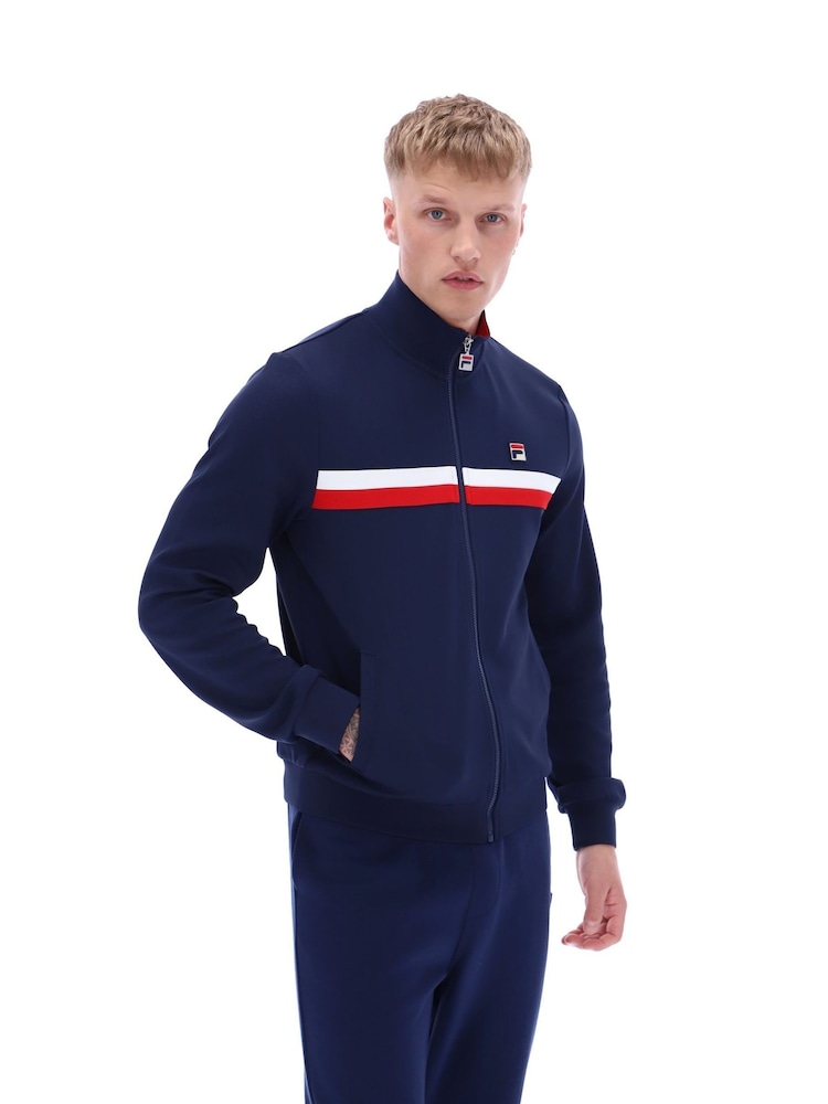 Blauw - Fila Jason Colour Block Track Jacket - Image 3 of 5