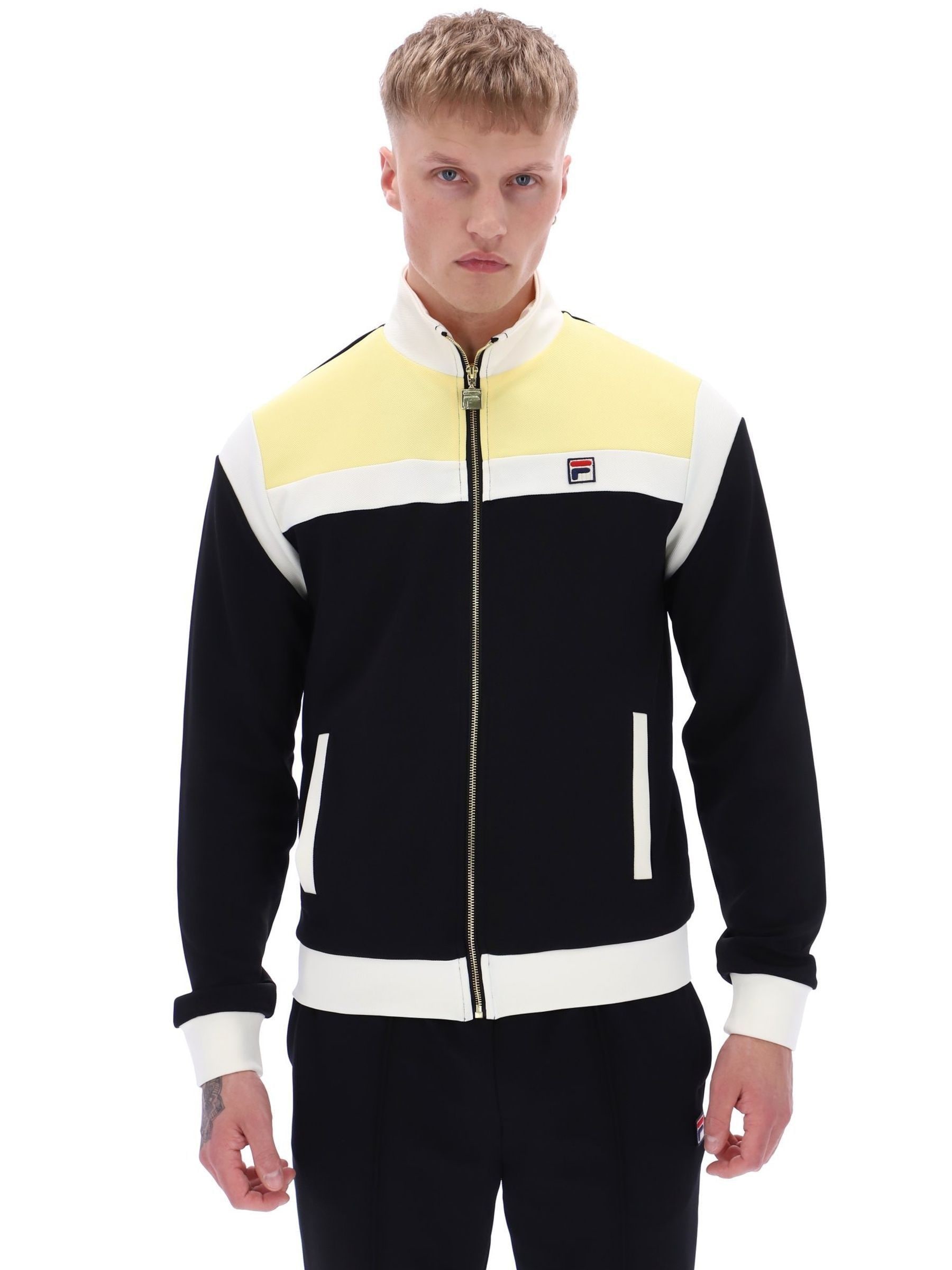 Buy Fila Black Cruz Colourblock Archive Track Jacket from Next USA