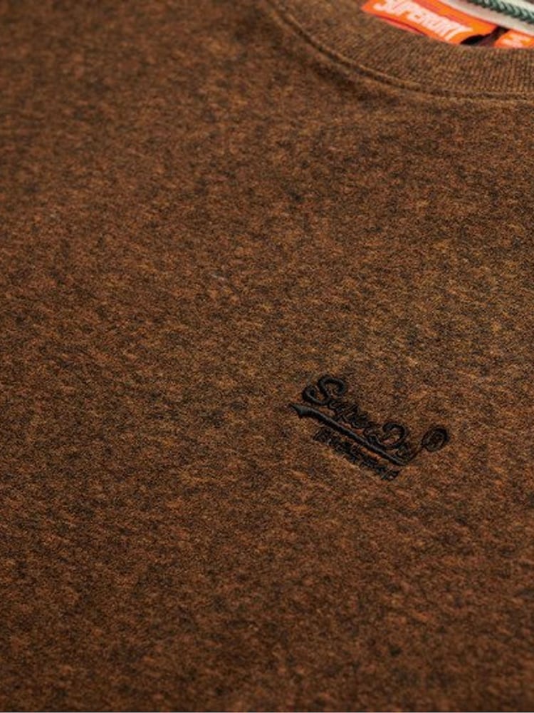 Superdry Brown 100% Cotton Essential Logo T-Shirt - Image 6 of 6 Superdry Brown 100% Cotton Essential Logo T-Shirt - Image 6 of 6