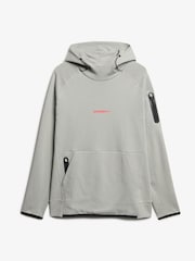 Superdry Grey Tech Logo Loose Hoodie - Image 5 of 6