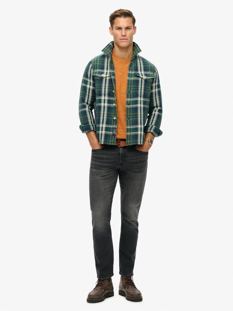 Прямые джинсы Superdry Vintage Slim - Изображение 2 из 6