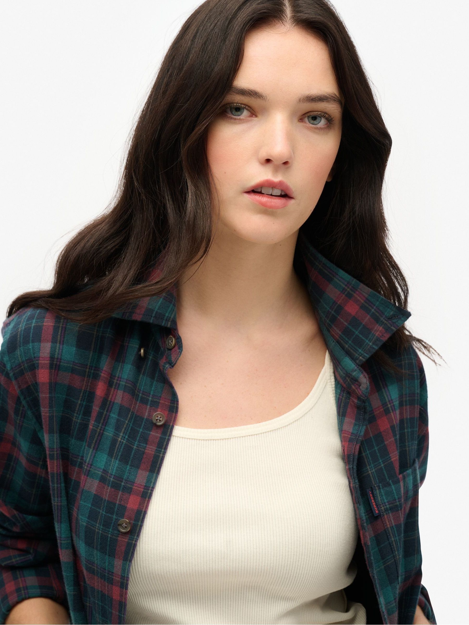 Buy Superdry Blue Oversized Vintage Check Shirt from Next Indonesia