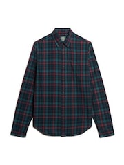 Superdry Blue Oversized Vintage Check Shirt - Image 4 of 5