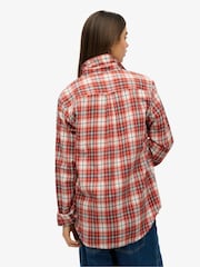 Superdry White Oversized Vintage Check Shirt - Image 4 of 6