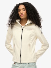 Superdry White Hooded Classic Trekker Jacket - Image 1 of 7
