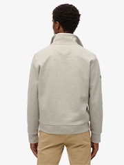 Superdry Grey Core Pique Henley Sweatshirt - Image 2 of 5