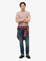 Superdry Pink 100% Cotton Essential Logo T-Shirt - Image 3 of 6