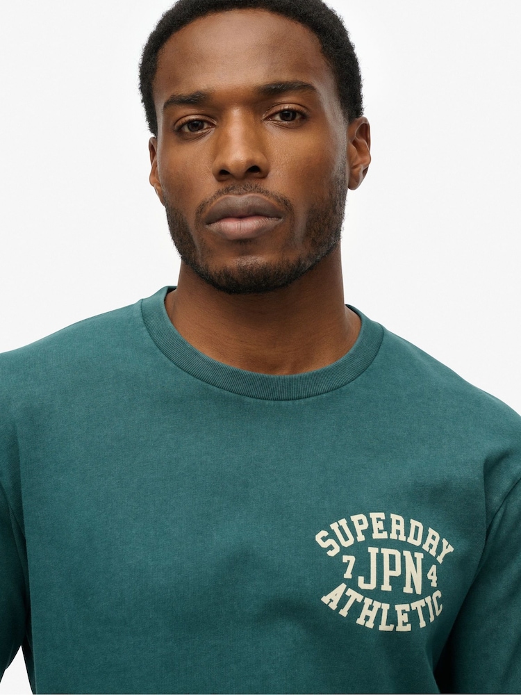 Superdry Athletic Essentials Long Sleeve 100% Cotton Top - Bild 1 von 4