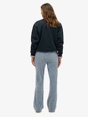 Azul claro - SUPERDRY Velour Wide Leg Joggers - Imagen 2 de 5