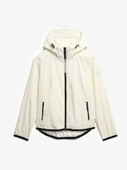 Blanco - Superdry Hooded Logo Windbreaker Jacket - Imagen 5 de 5