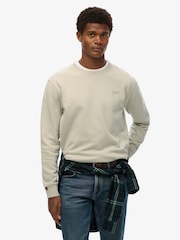 Superdry Nude Essential Logo Crew Sweatshirt - Image 1 of 3