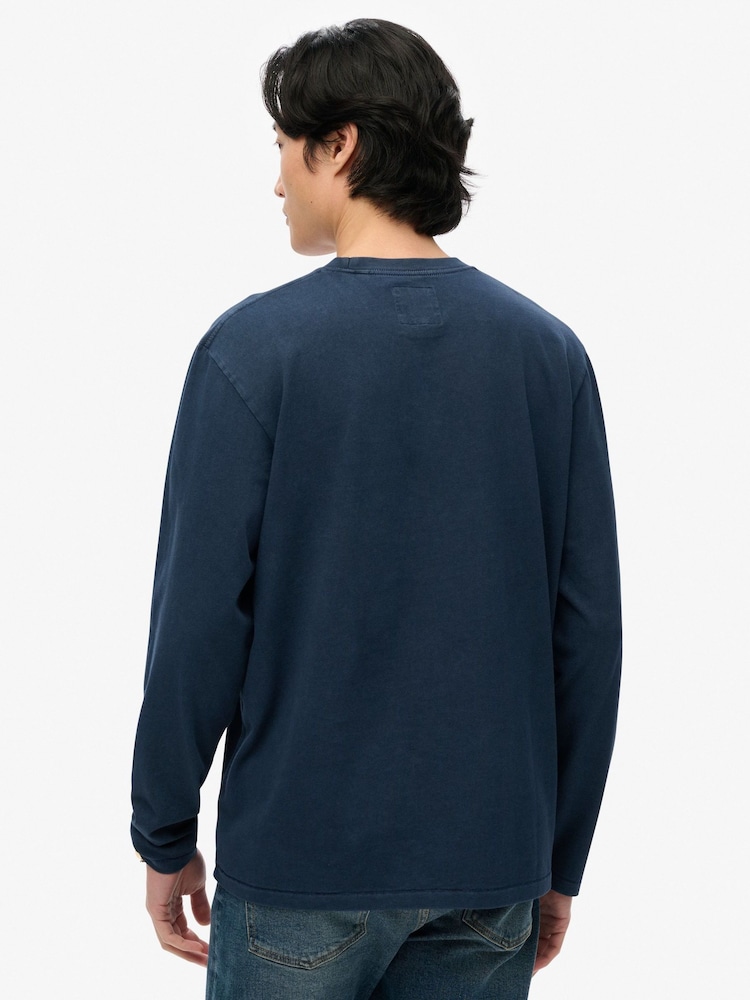 Superdry Athletic Essentials Long Sleeve 100% Cotton Top - Bild 2 von 6