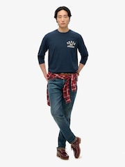 Superdry Athletic Essentials Long Sleeve 100% Cotton Top - Bild 3 von 6