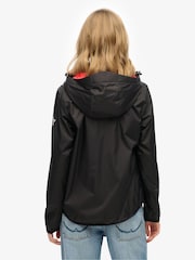 Negro - Superdry Hooded Logo Windbreaker Jacket - Imagen 3 de 5
