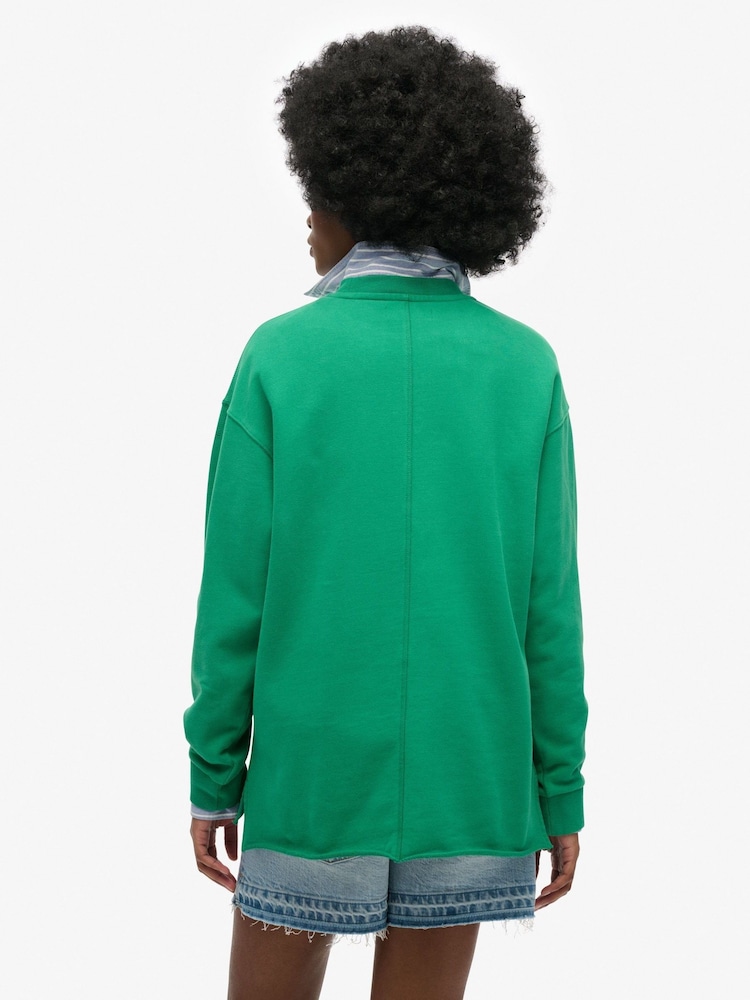 Superdry Green Studios Crew Sweatshirt - Image 2 of 5