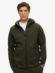 Superdry Moletom com capuz zíper solto Tech Logo Hoodie - Imagem 1 de 6