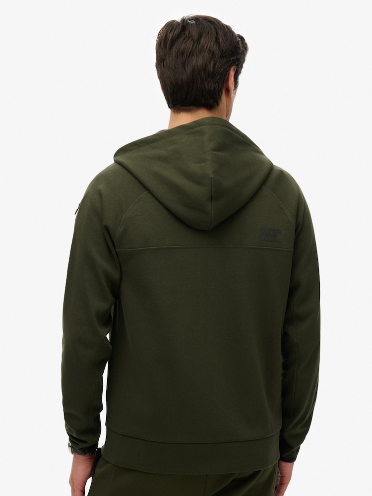 Superdry Moletom com capuz zíper solto Tech Logo Hoodie - Imagem 2 de 6