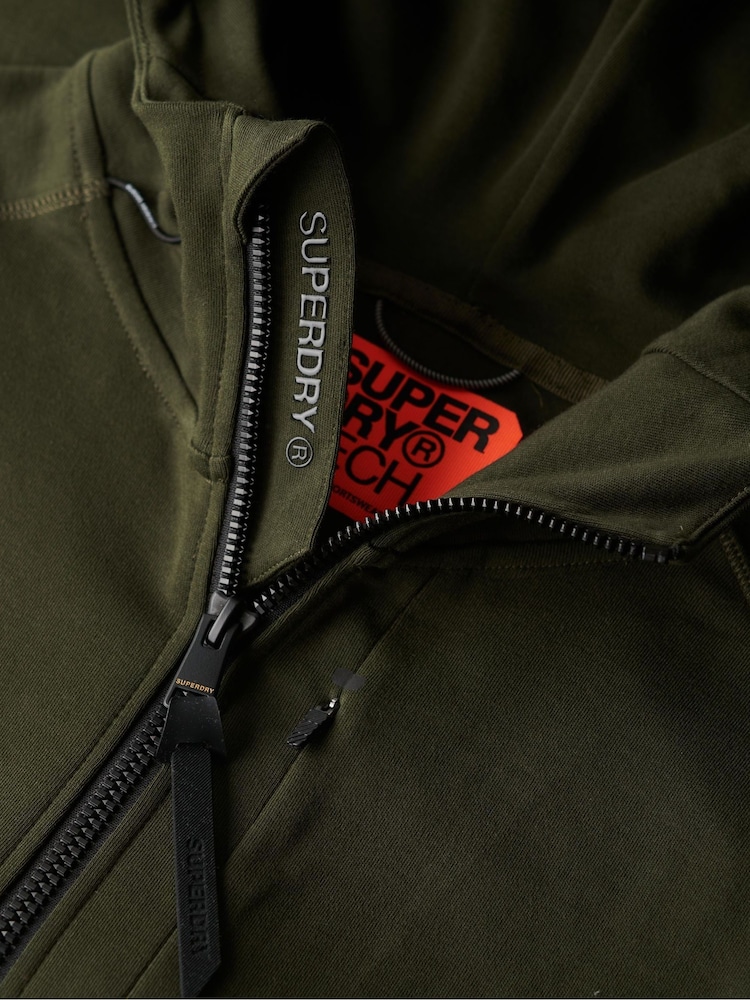 Superdry Moletom com capuz zíper solto Tech Logo Hoodie - Imagem 6 de 6