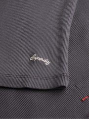 Superdry Grey 100% Cotton Essential Square Neck Short Sleeve T-Shirt - Image 6 of 6