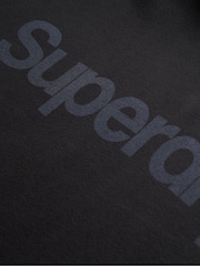 Superdry Black Core Logo City 100% Cotton Hoodie - Image 6 of 6