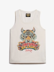 Superdry White 100% Cotton Essential Square Neck Short Sleeve T-Shirt - Image 5 of 6