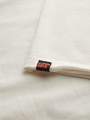 Superdry White 100% Cotton Essential Square Neck Short Sleeve T-Shirt - Image 6 of 6