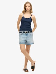 Superdry Blue 100% Cotton Athletic Essentials Scoop Neck Vest - Image 3 of 5