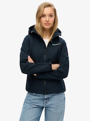 Superdry Blue Hooded Classic Trekker Jacket - Image 1 of 5