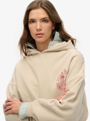 Superdry Natural Oversized Lo-Fi Outdoor 100% Cotton Hoodie - Image 3 of 4
