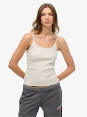 Superdry Grey Athletic Essentials Scoop Neck Vest - Image 1 of 4