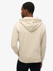 Superdry Nude Essential Logo Zip 100% Cotton Hoodie - Image 2 of 5