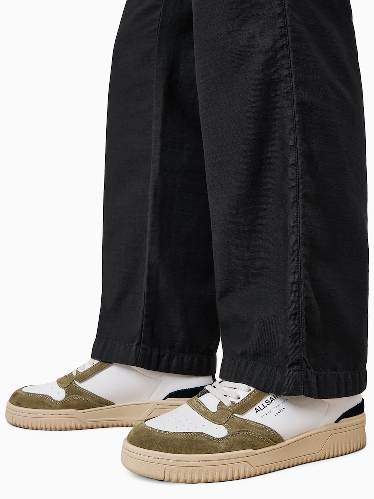 AllSaints White Off Regan Low Shoes - Image 1 of 6