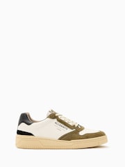 AllSaints White Off Regan Low Shoes - Image 2 of 6
