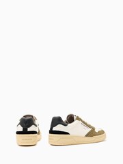 AllSaints White Off Regan Low Shoes - Image 4 of 6