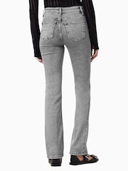 AllSaints Grey Chrome Slim Haldan Bootcut Jeans - Image 6 of 8