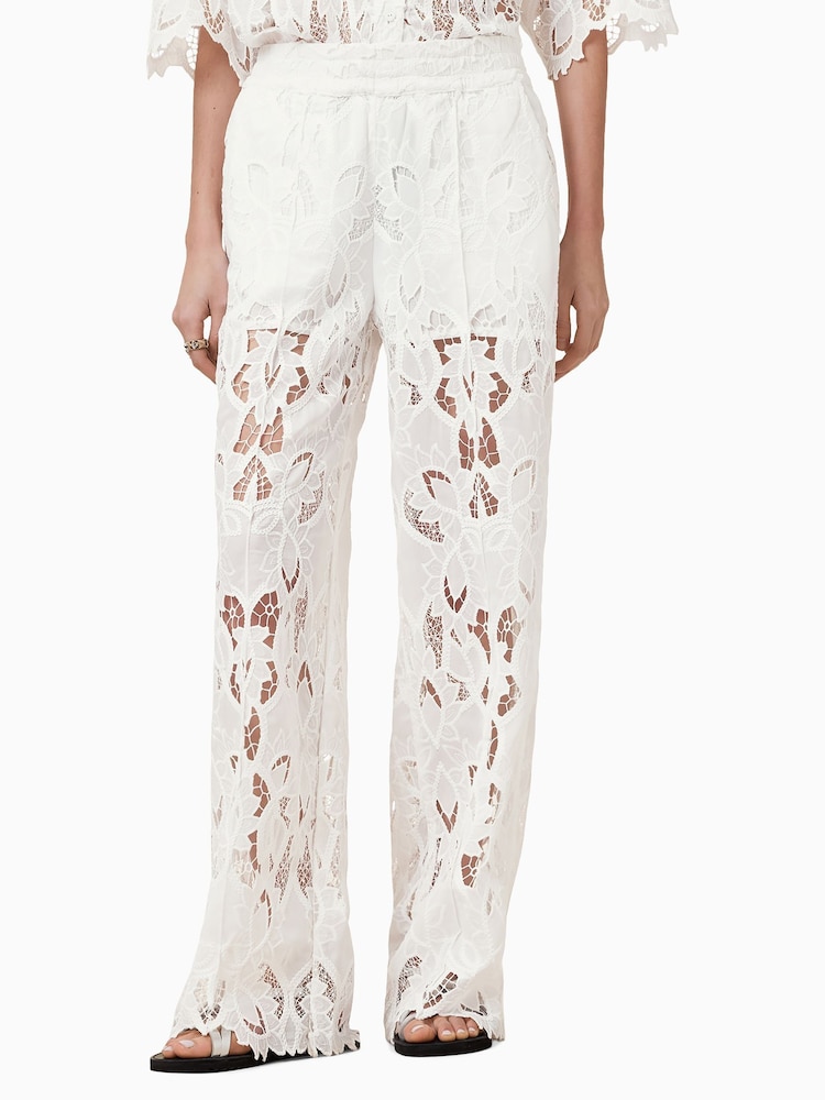 Blanco - Pantalones adornados Charli de AllSaints - Imagen 2 de 8