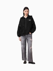 AllSaints Black Aroma Amphia Hoodie - Image 3 of 8