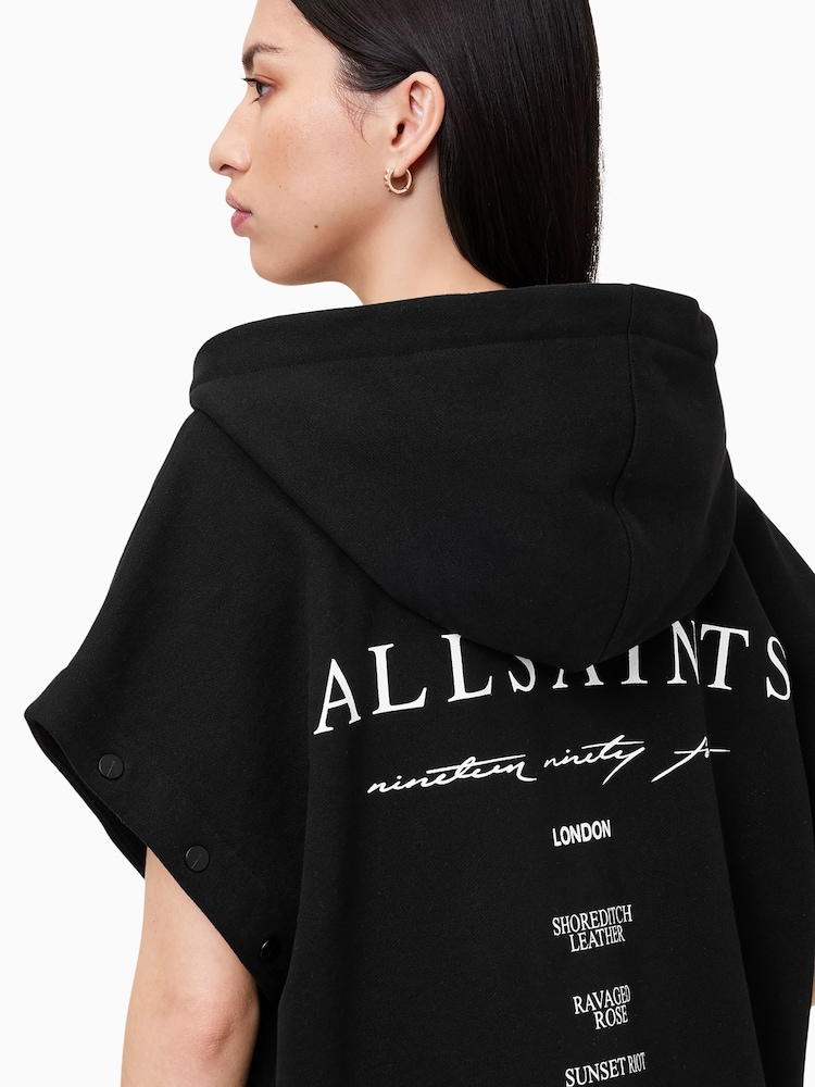 AllSaints Black Aroma Amphia Hoodie - Image 5 of 8