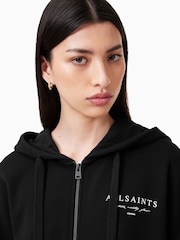AllSaints Black Aroma Amphia Hoodie - Image 6 of 8