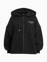 AllSaints Black Aroma Amphia Hoodie - Image 8 of 8